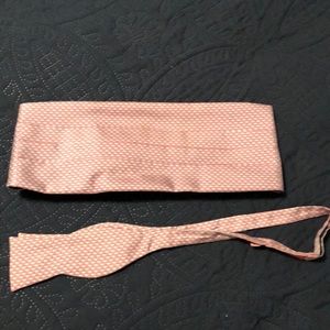 Pink whale Bow tie and cummerbund
